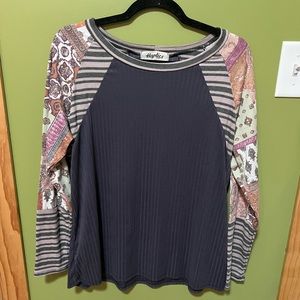 Haptics ribbed long sleeve